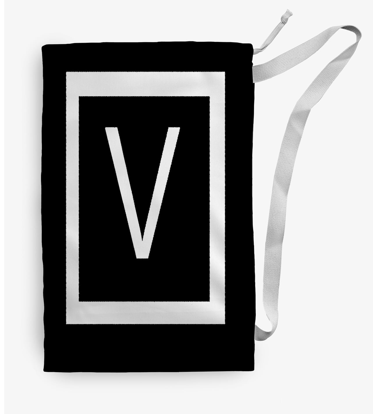 Simply Daisy Modern Monogram 28 x 36 inch V Laundry Bag