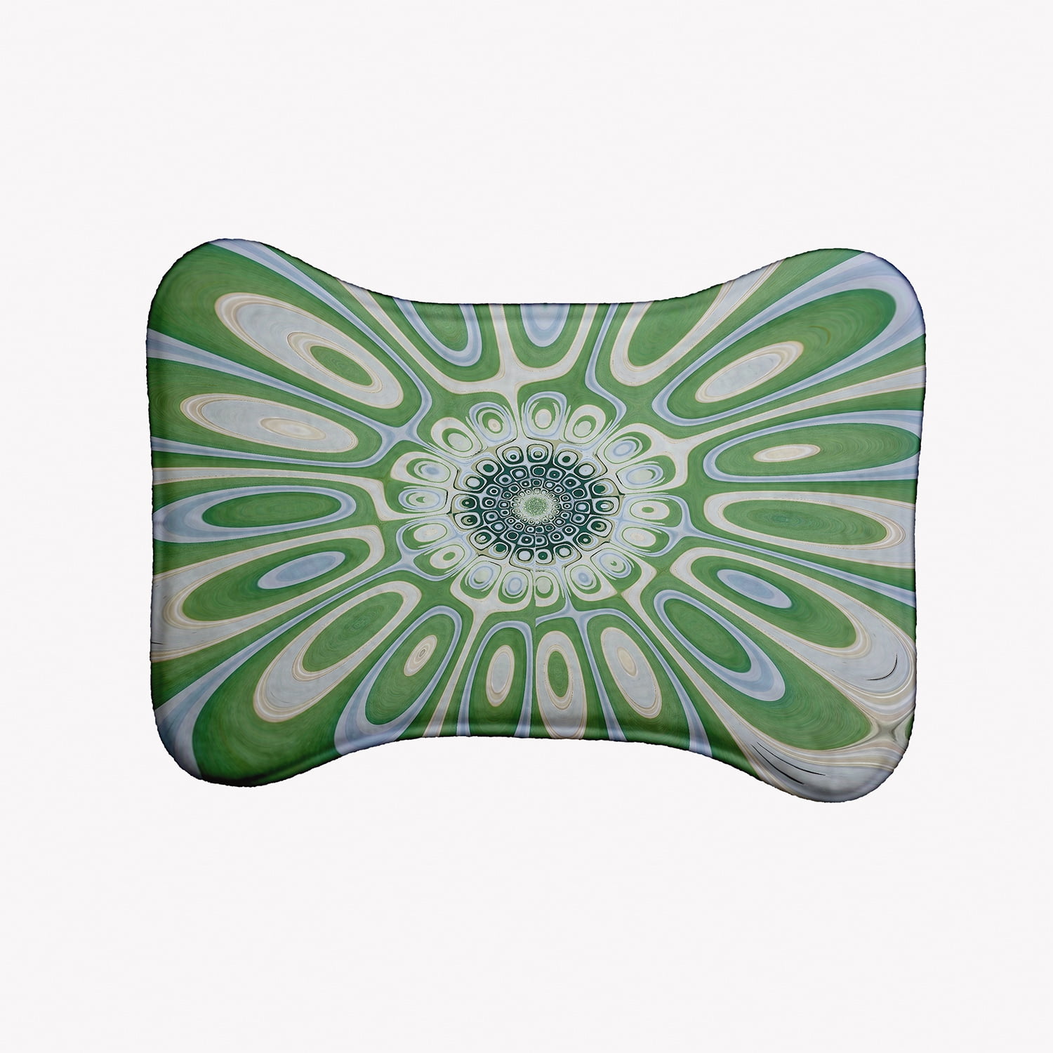Simply Daisy Moss Flower Bone Shape Pet Feeding Mat for Dogs