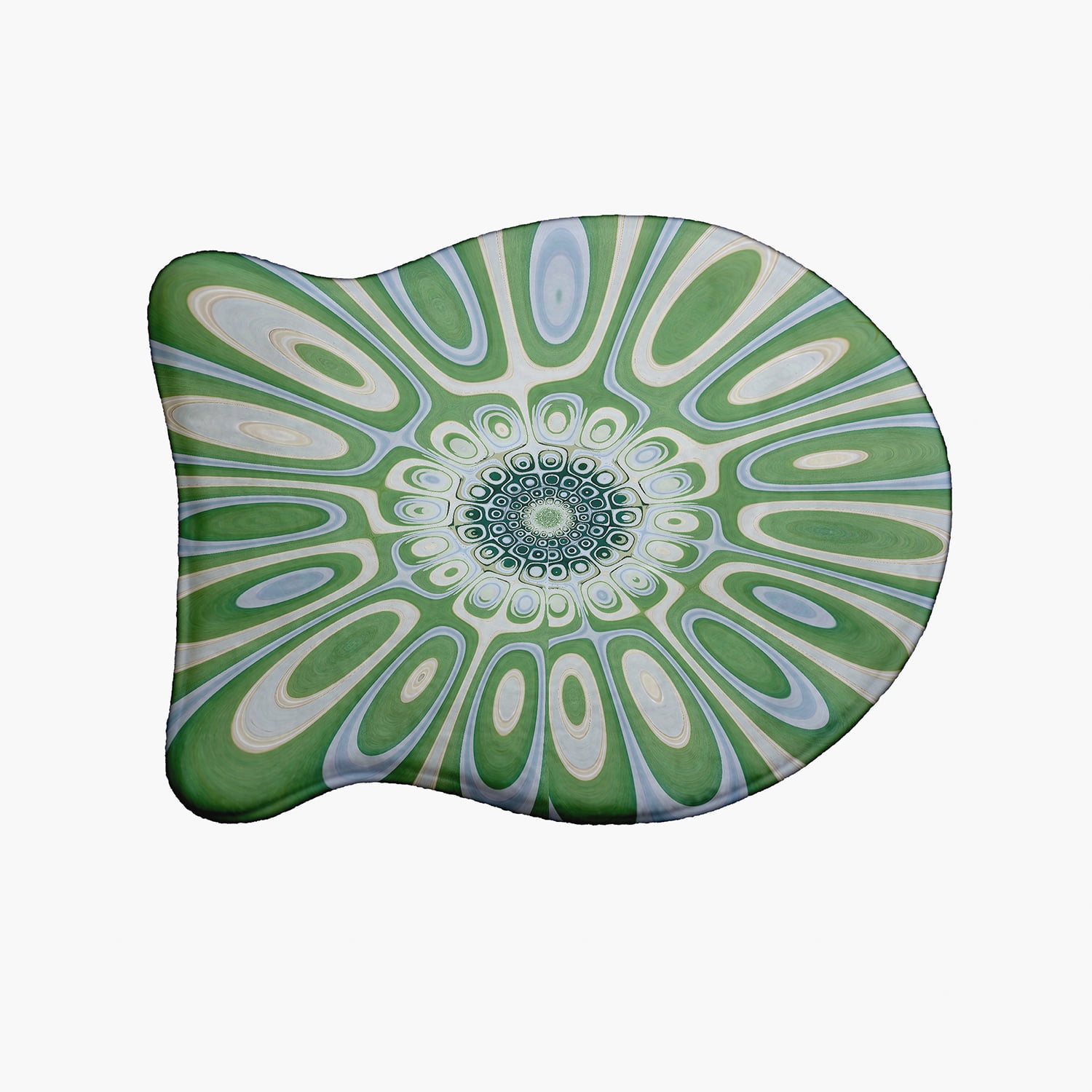 Simply Daisy Moss Flower Fish Shape Pet Feeding Mat for Cats