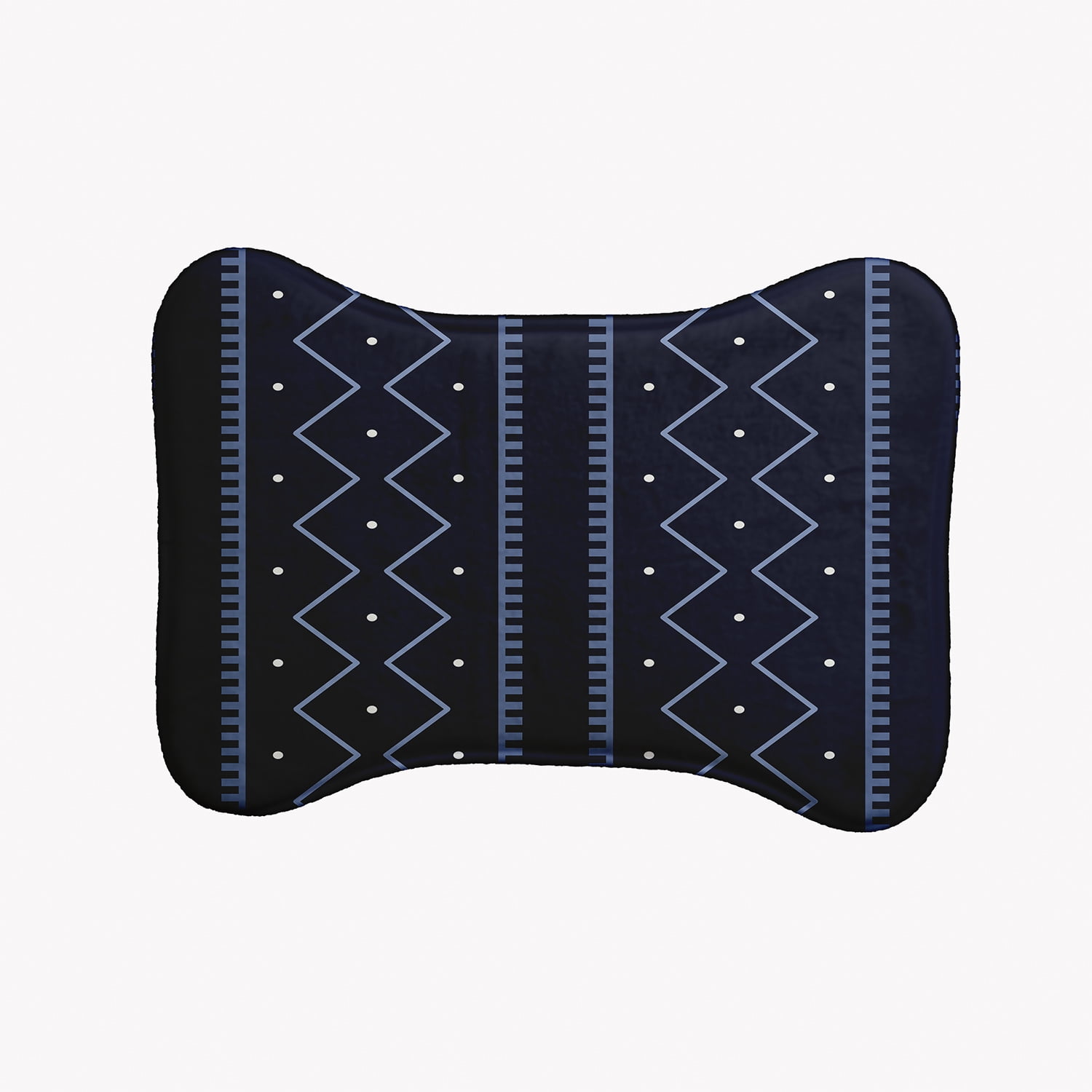 Simply Daisy Mudcloth Bone Shape Pet Feeding Mat for Dogs