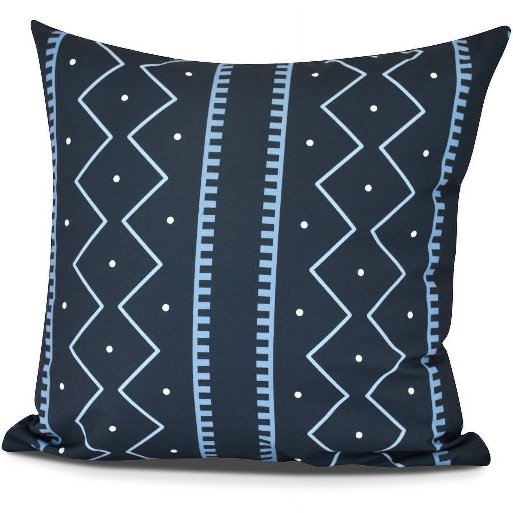 Simply Daisy, Mudcloth Geometric Print Outdoor Pillow