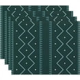 thumbnail image 1 of Simply Daisy Mudcloth Geometric Print Placemat, Set of 4, 1 of 2