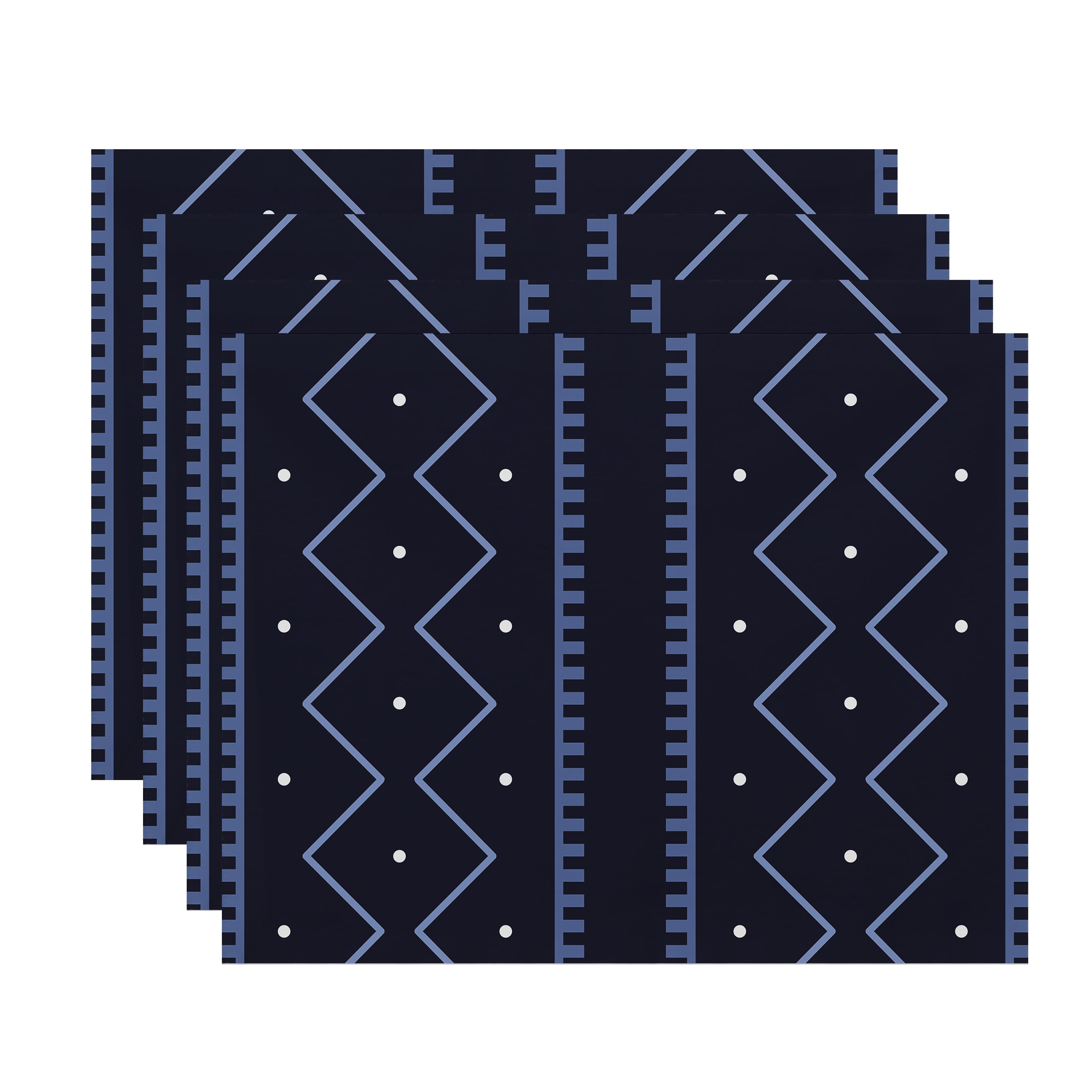 Simply Daisy Mudcloth Geometric Print Placemat, Set of 4