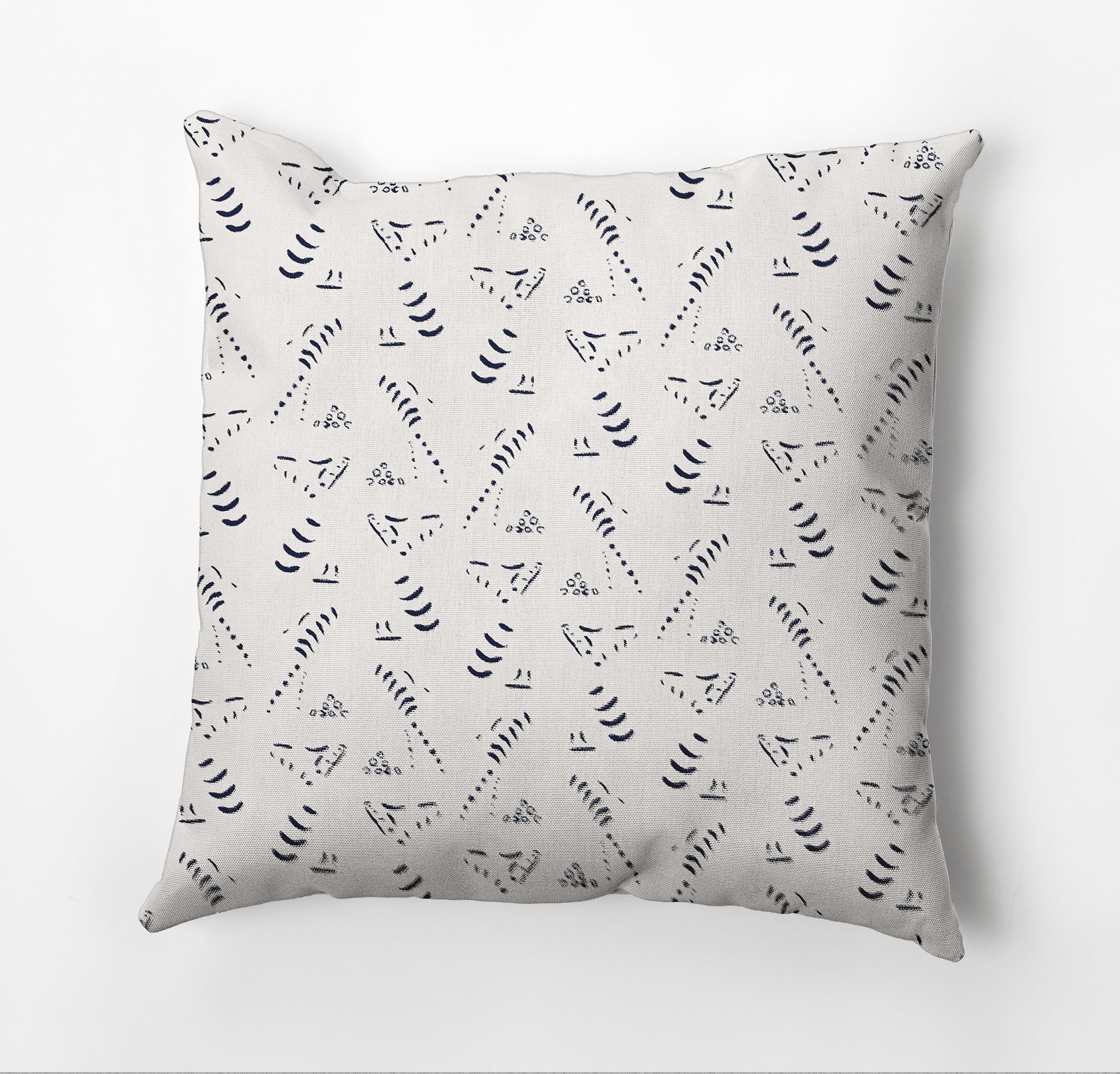 Simply Daisy Muted Bongo Outdoor Pillow, Blue/White, 20 in x 20 in