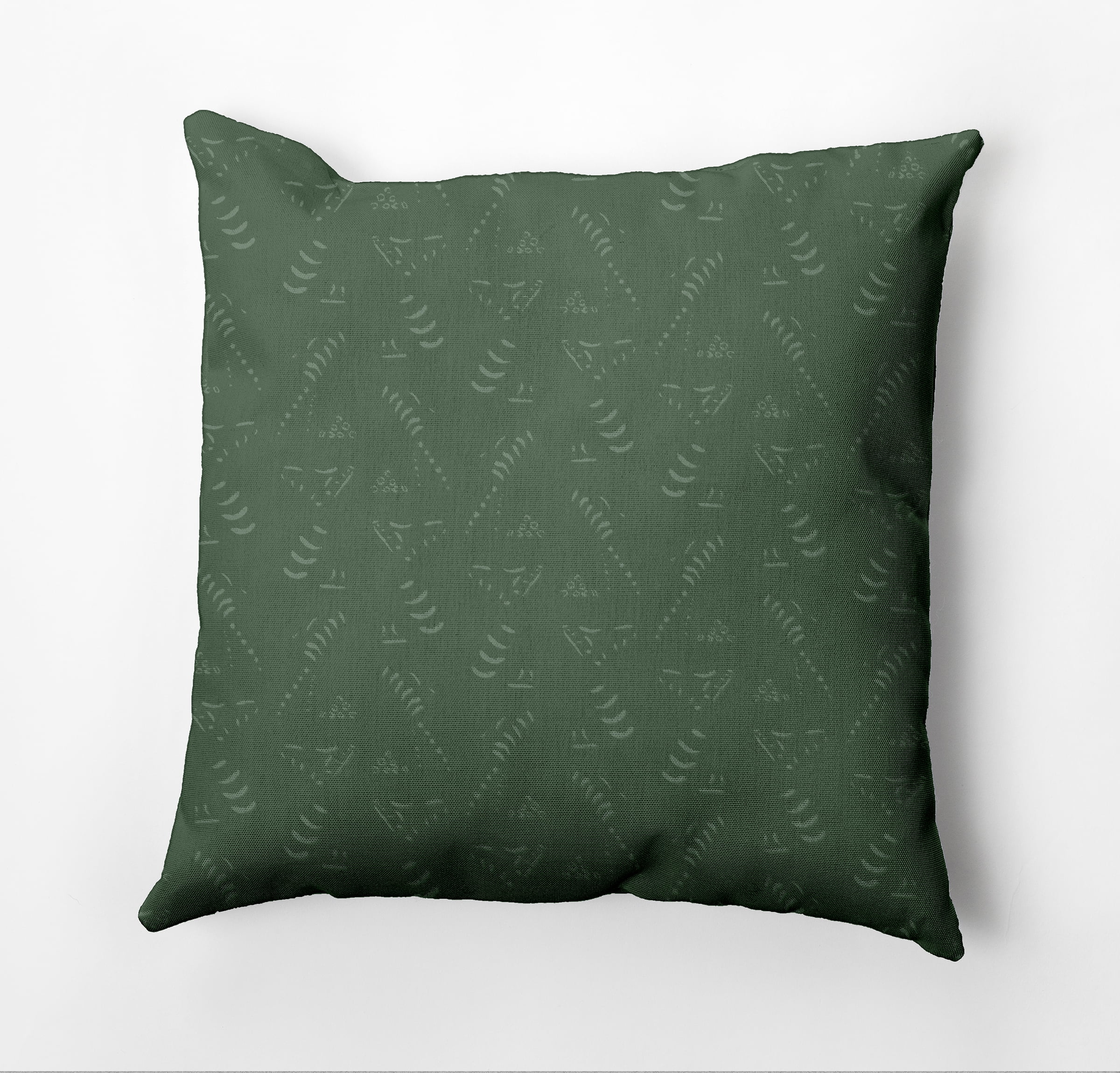 Simply Daisy Muted Bongo Outdoor Pillow, Green, 20 in x 20 in