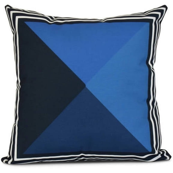 Simply Daisy, Nautical Angles, Geometric Print Outdoor Pillow