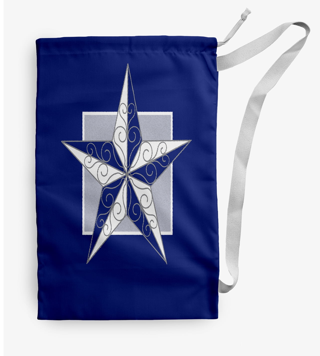 Simply Daisy Night Star 18 x 29 in Blue Laundry Bag