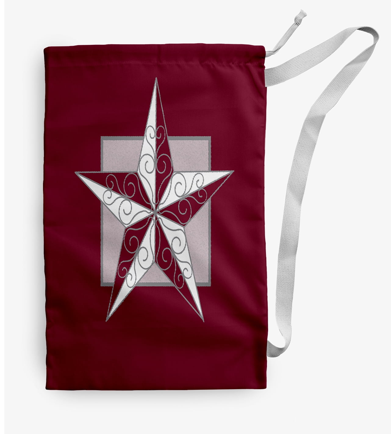 Simply Daisy Night Star 28 x 36 in Red Laundry Bag
