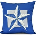 thumbnail image 1 of Simply Daisy, Night Star Geometric Print Outdoor Pillow, 1 of 2