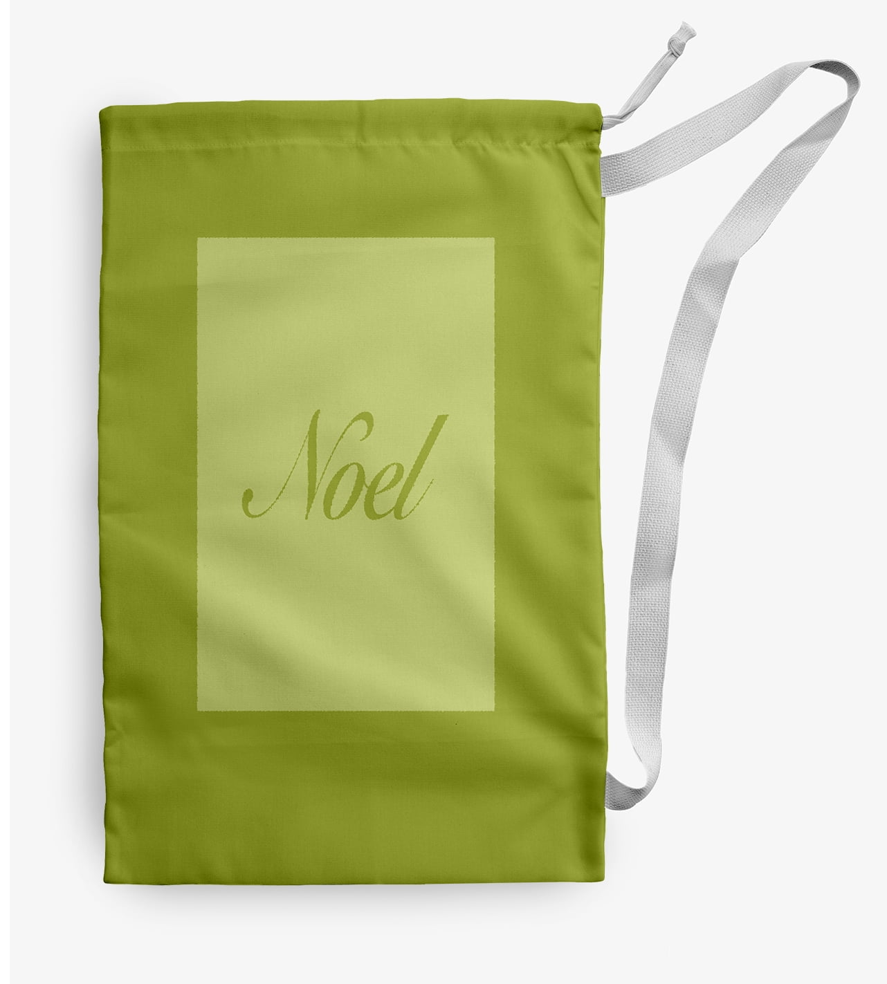 Simply Daisy Noel 18 x 29 in Bright Green Laundry Bag