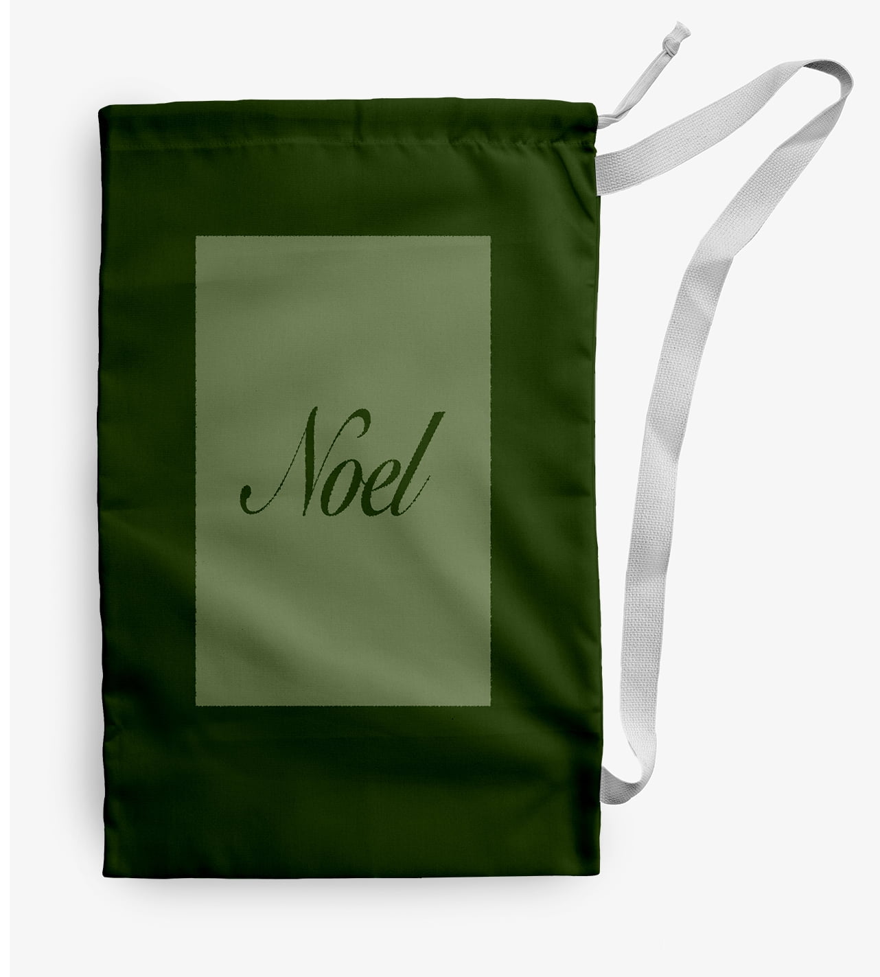 Simply Daisy Noel 18 x 29 in Dark Green Laundry Bag