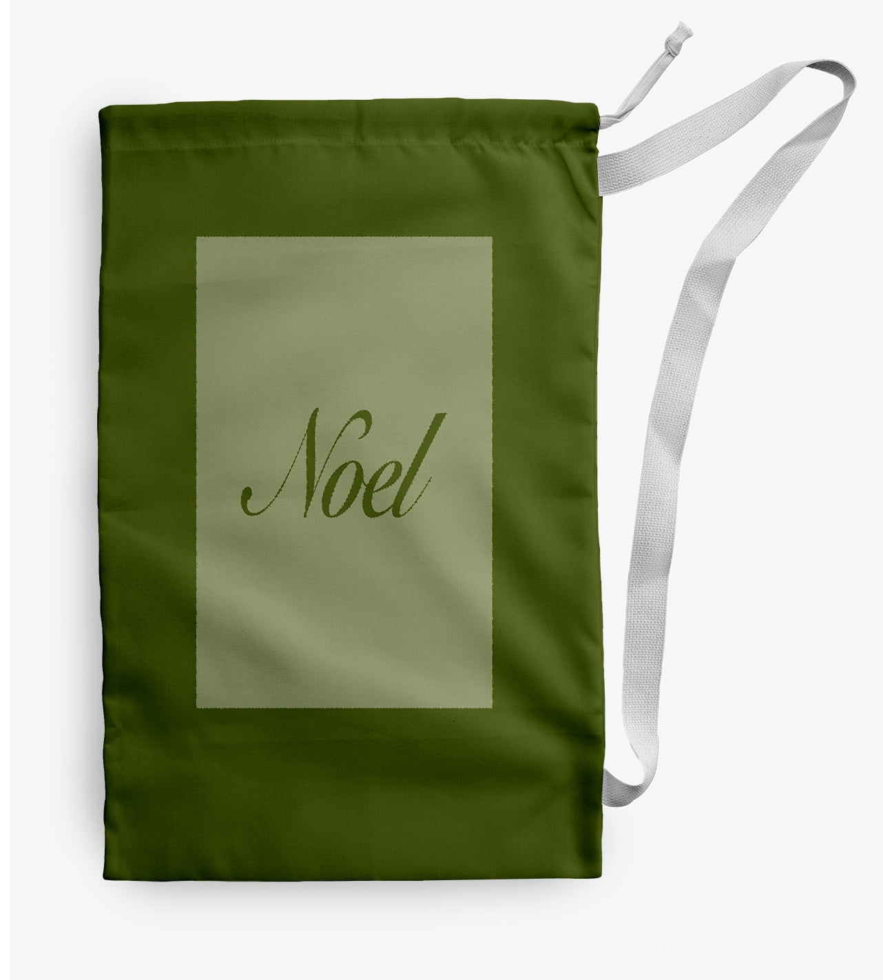 Simply Daisy Noel 28 x 36 in Fern Green Laundry Bag