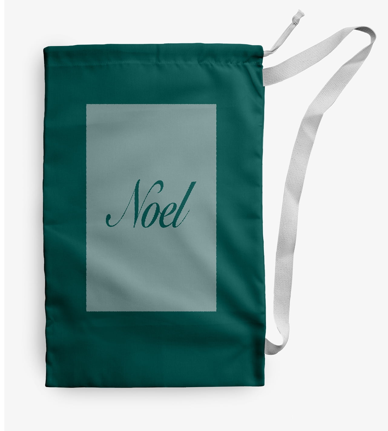 Simply Daisy Noel 28 x 36 in Teal Laundry Bag
