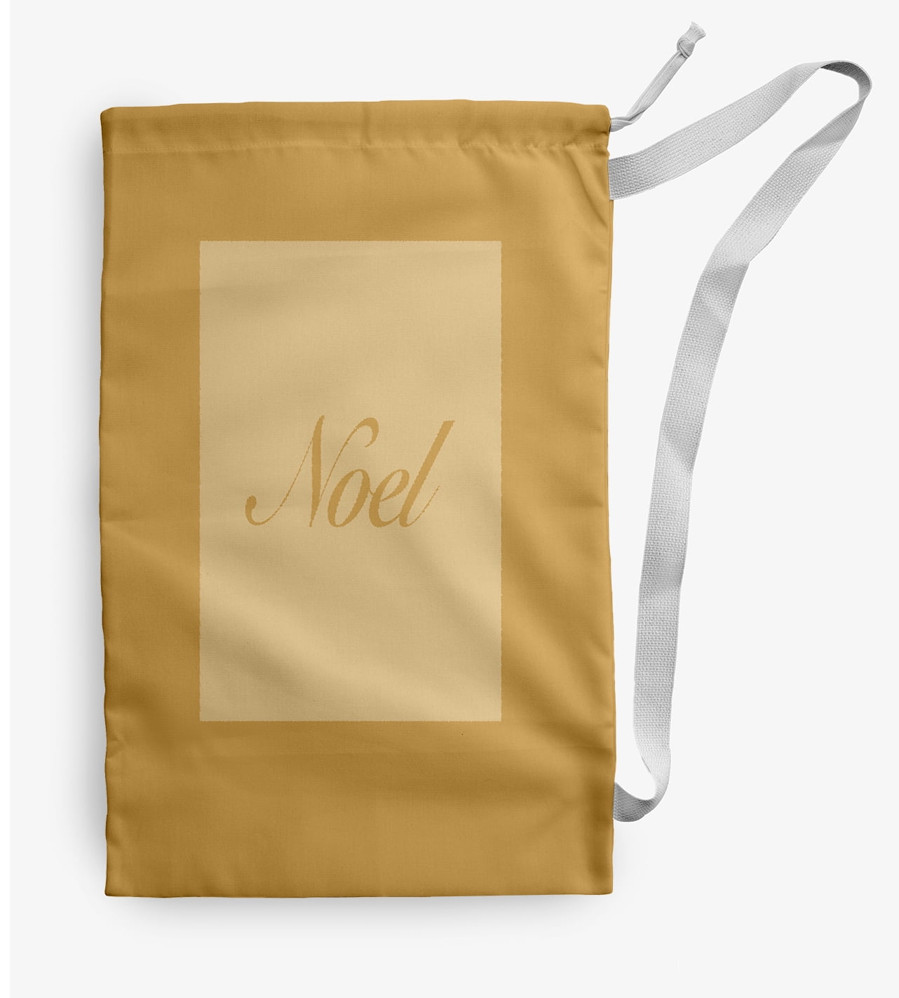 Simply Daisy Noel 28 x 36 in Yellow Laundry Bag