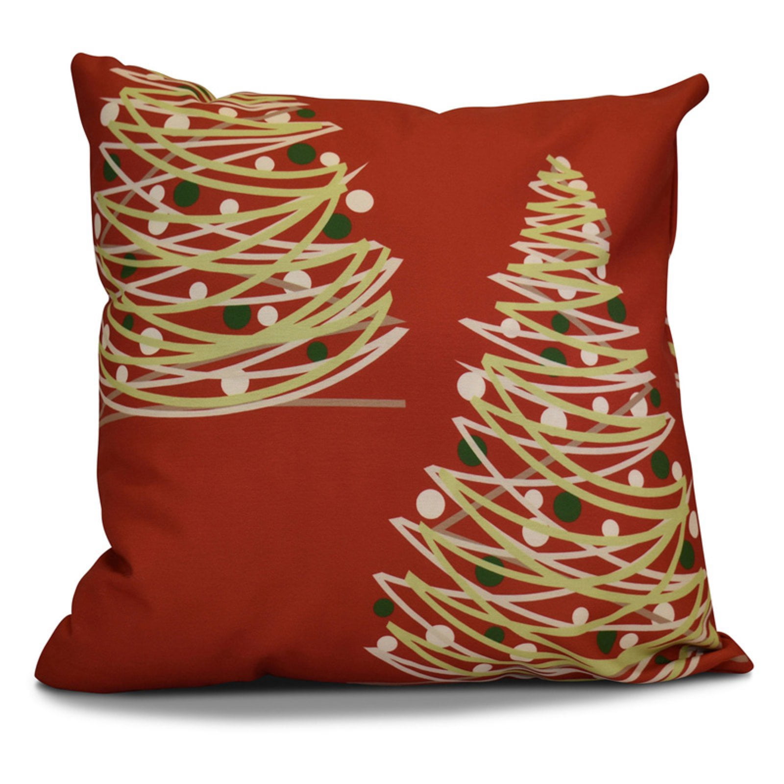 Simply Daisy O Tannenbaum Geometric Print Outdoor Pillow