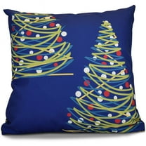Simply Daisy O Tannenbaum Geometric Print Outdoor Pillow