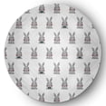 thumbnail image 1 of Simply Daisy Ocean Abyss Green Bunny Fluffle Easter Area Rug, 5'-round, 1 of 2