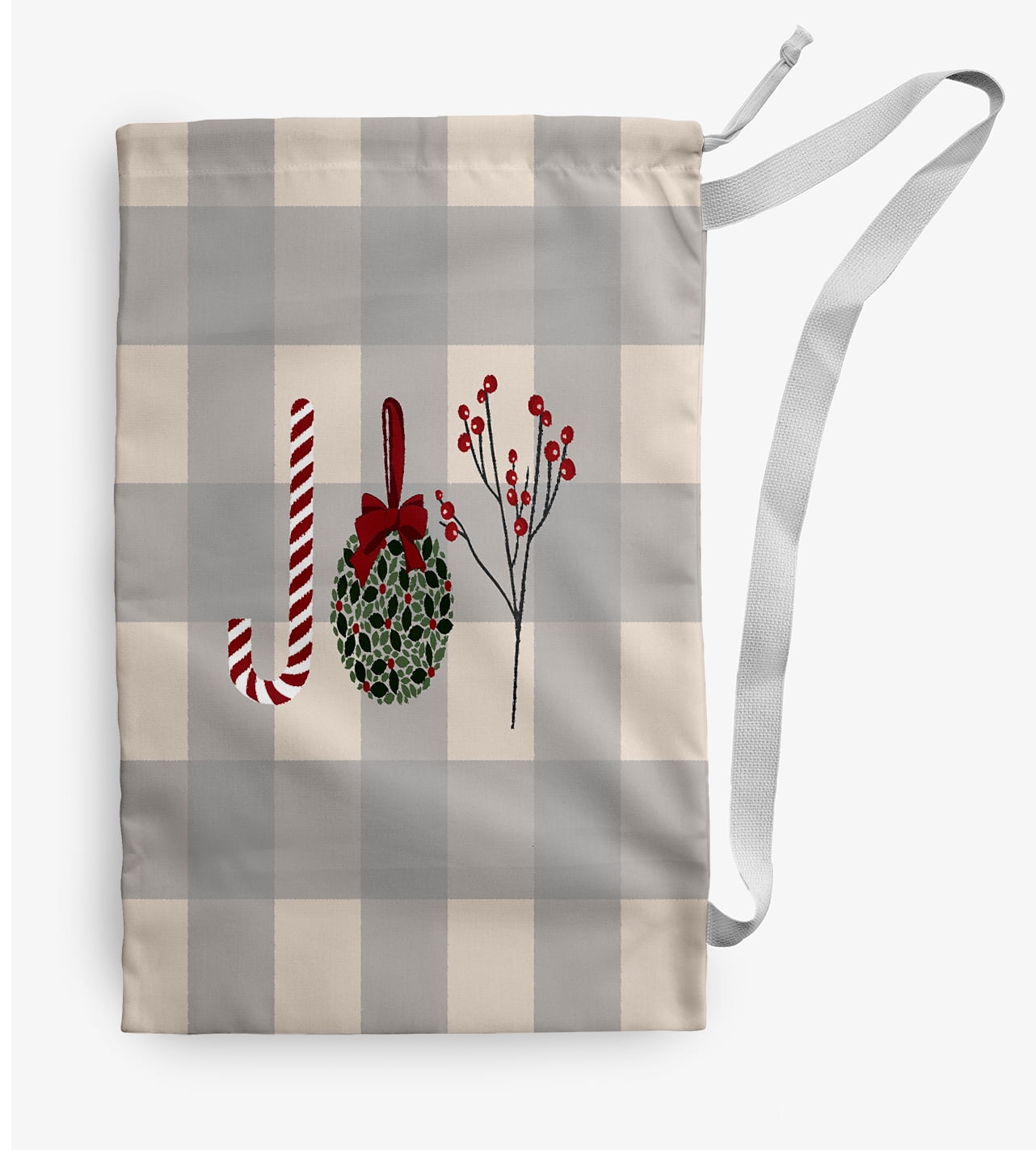 Simply Daisy Oh Joy 18 x 29 in Grey Laundry Bag