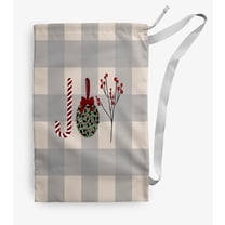 Simply Daisy Oh Joy 18 x 29 in Grey Laundry Bag