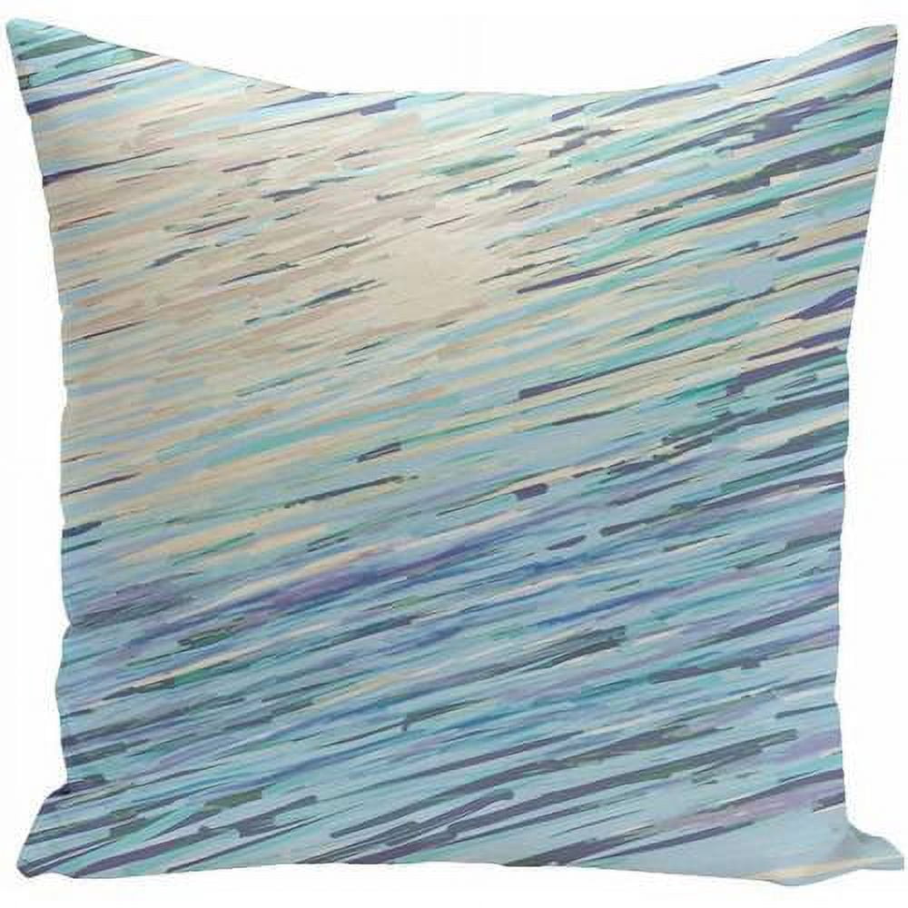 Simply Daisy POGH18NEUTRAL16 Coastal Print Decorative Pillow, 16" x 16"