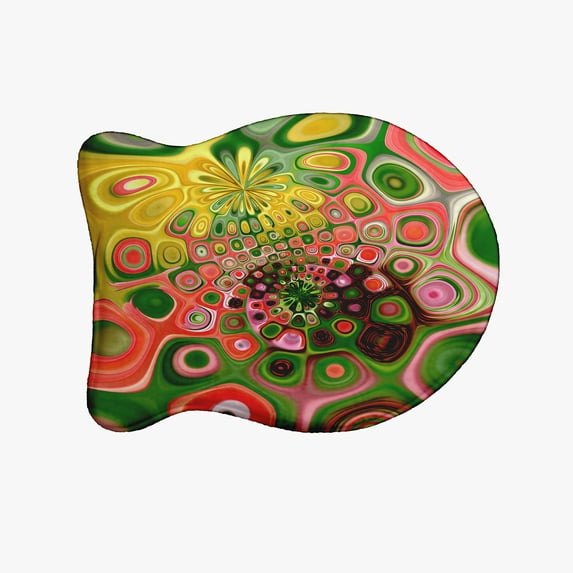 Simply Daisy Painters Pallet Fish Shape Pet Feeding Mat for Cats