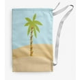 thumbnail image 1 of Simply Daisy Palm Tree with Christmas Lights 28 x 36 in Light Blue Laundry Bag, 1 of 3