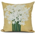 thumbnail image 1 of Simply Daisy, Paperwhites, Floral Print Outdoor Pillow, 1 of 2