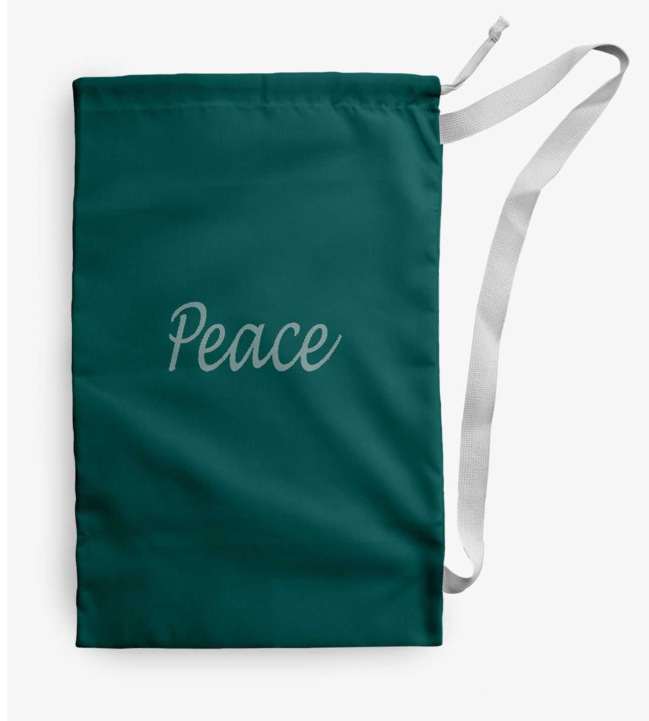 Simply Daisy Peace 18 x 29 in Blue Laundry Bag