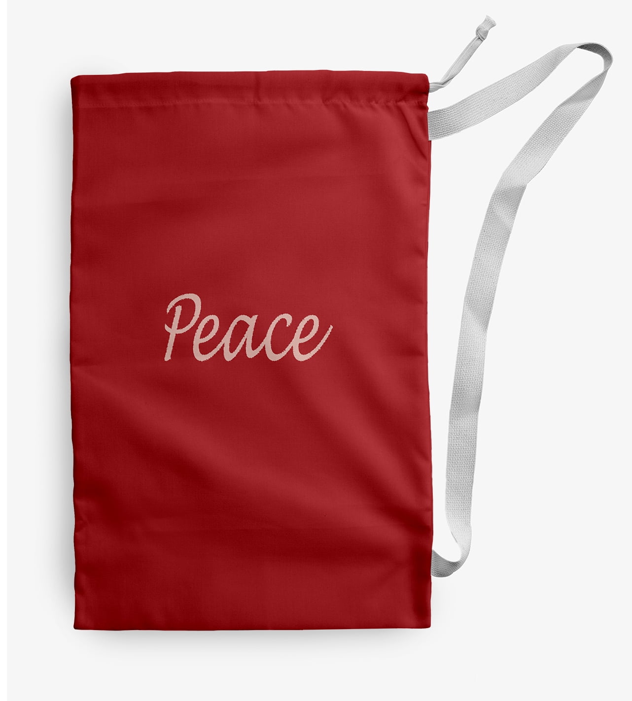 Simply Daisy Peace 18 x 29 in Orange Laundry Bag