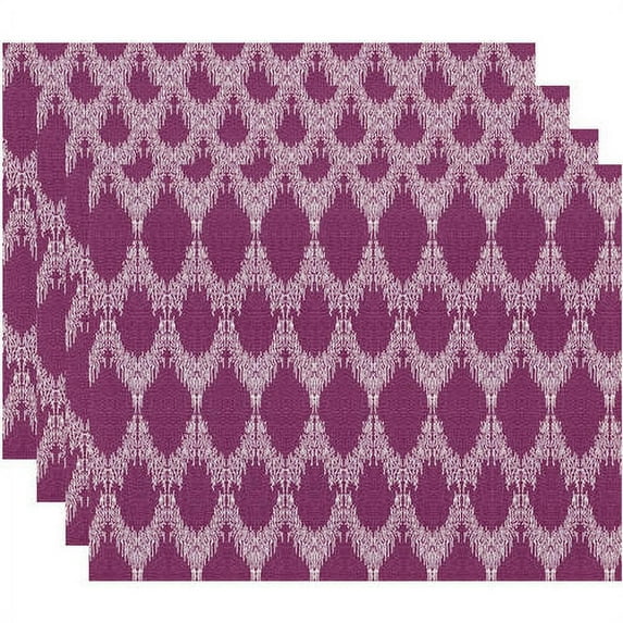 Simply Daisy Peace 2 Geometric Print Placemat, Set of 4
