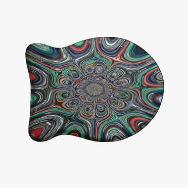 Simply Daisy Peacock Fish Shape Pet Feeding Mat for Cats
