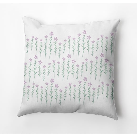 Simply Daisy Periwinkle Stripe Decorative Throw Pillow, White/Purple/Green, 20 in x 20 in