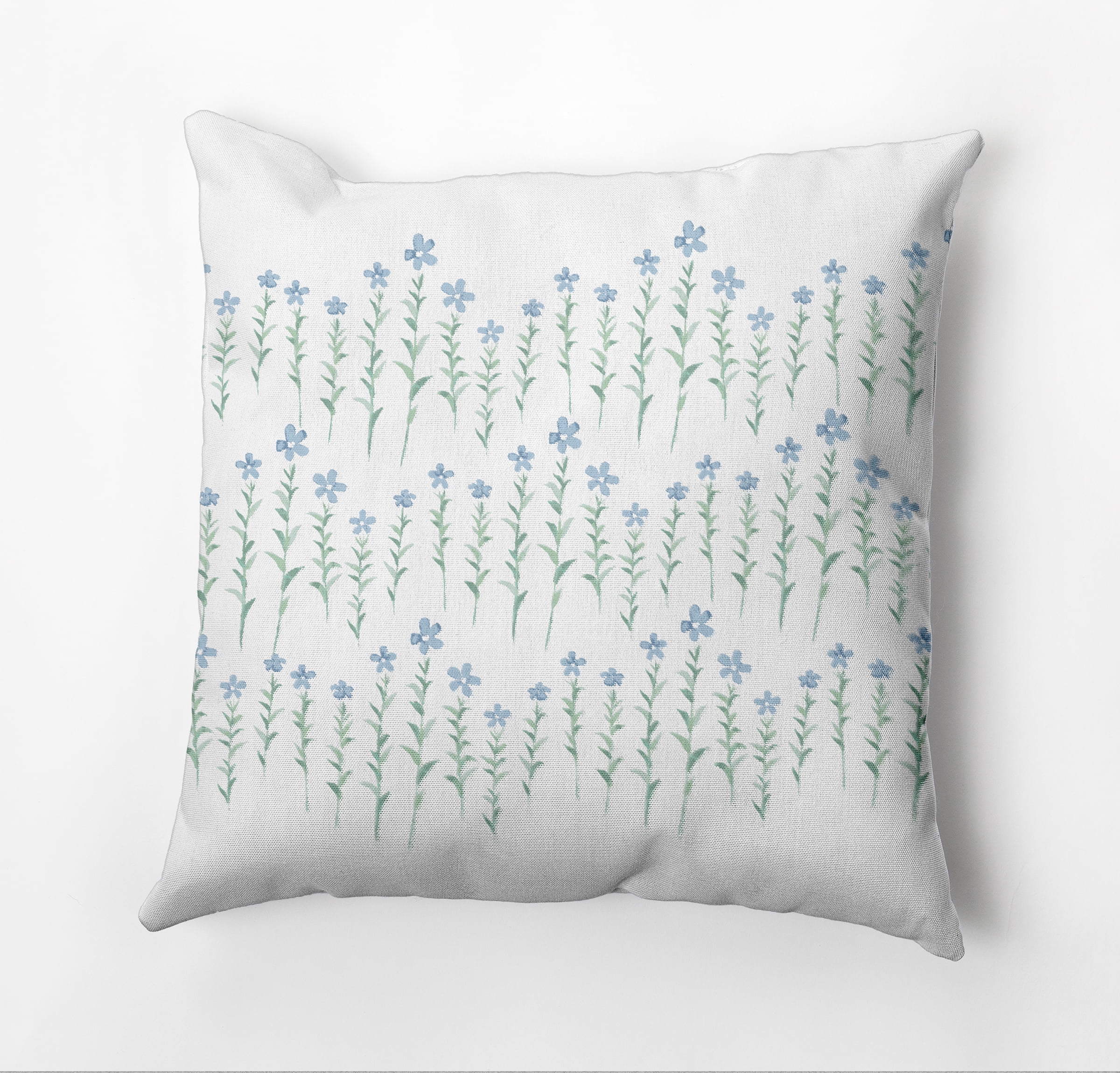 Simply Daisy Periwinkle Stripe Outdoor Pillow, Blue/White, 16 in x 16 in