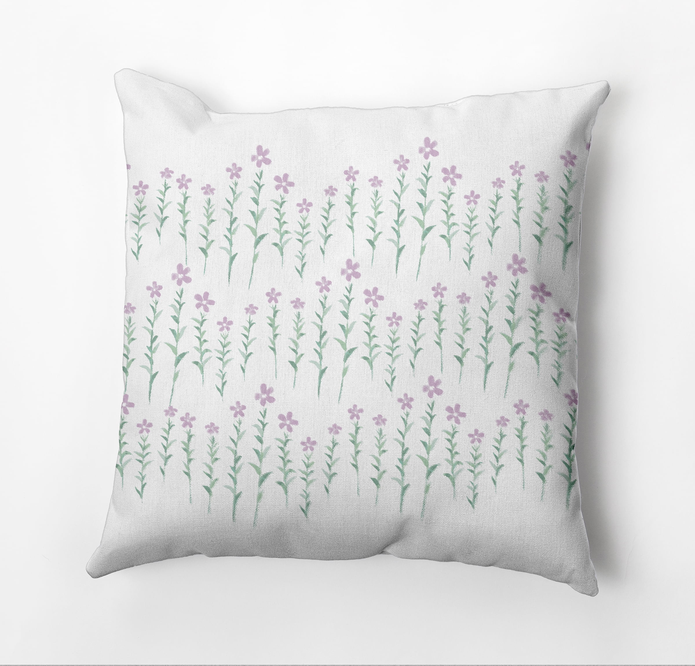 Simply Daisy Periwinkle Stripe Outdoor Pillow, White/Purple/Green, 20 in x 20 in