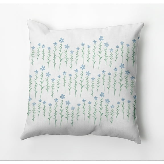 Simply Daisy Periwinkle Stripe Outdoor Pillow