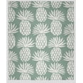 thumbnail image 1 of Simply Daisy Pineapple Pattern Fleece Throw Blanket, Sage, Standard Throw, 1 of 4
