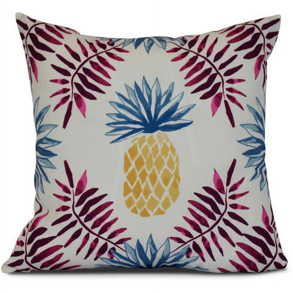 Simply Daisy, Pineapple and Spike, Geometric Print Outdoor Pillow