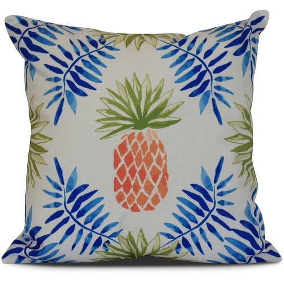 Simply Daisy, Pineapple and Spike, Geometric Print Outdoor Pillow