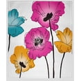 thumbnail image 1 of Simply Daisy Popping Poppies Fleece Throw Blanket, Pink, Small Throw, 1 of 4