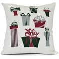 thumbnail image 1 of Simply Daisy, Present Time Geometric Print Outdoor Pillow, 1 of 2
