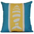 thumbnail image 1 of Simply Daisy, Puzzle Fish, Animal Print Outdoor Pillow, 1 of 2