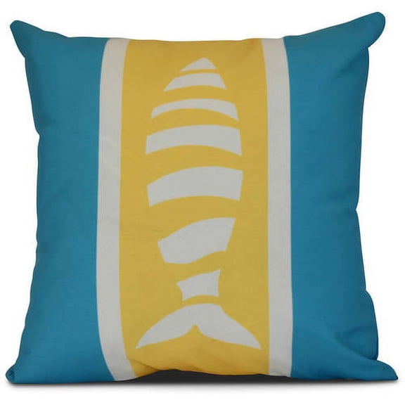 Simply Daisy, Puzzle Fish, Animal Print Pillow