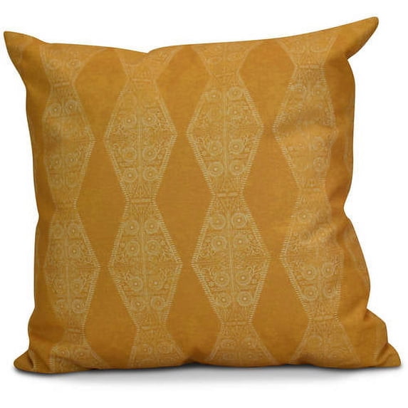 Simply Daisy Pyramid Stripe Geometric Print Outdoor Pillow
