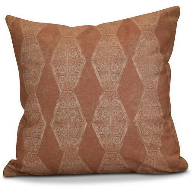 Simply Daisy Pyramid Stripe Geometric Print Outdoor Pillow