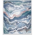 thumbnail image 1 of Simply Daisy Remolina Fleece Throw Blanket, Blue, Oversized Throw, 1 of 4