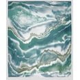 thumbnail image 1 of Simply Daisy Remolina Fleece Throw Blanket, Green, Standard Throw, 1 of 4