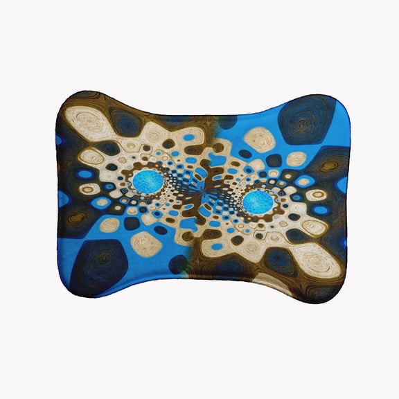 Simply Daisy Retro Reflection Bone Shape Pet Feeding Mat for Dogs