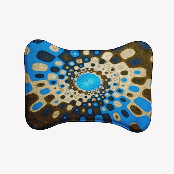 Simply Daisy Retrograde Bone Shape Pet Feeding Mat for Dogs