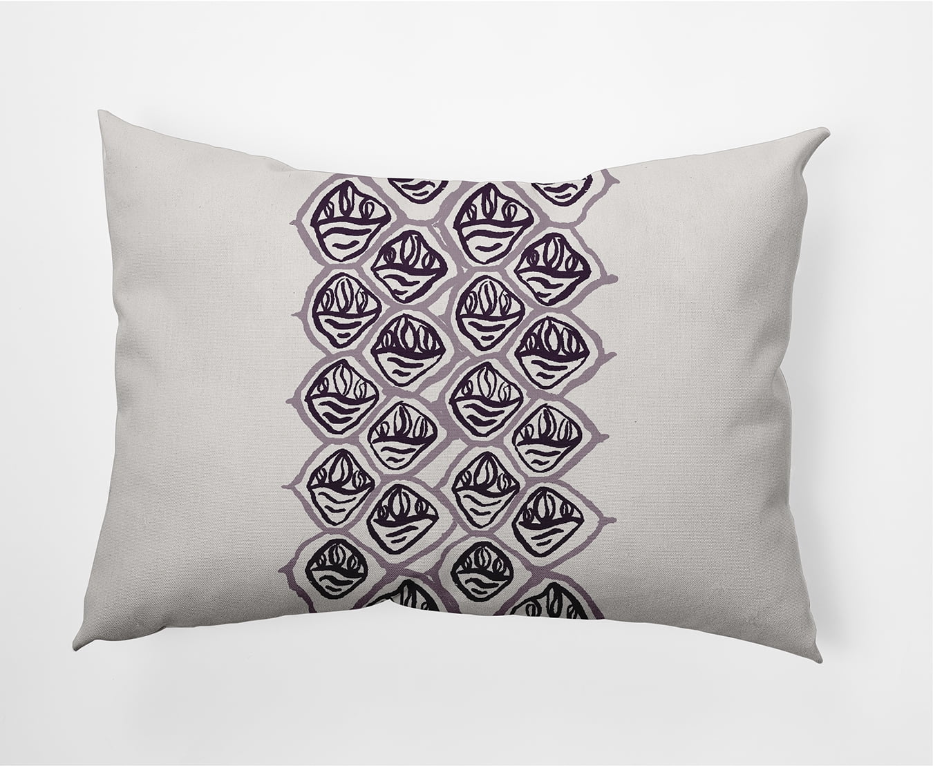 Simply Daisy Reverse Stack Outdoor Pillow, Purple/White, 14 in x 20 in