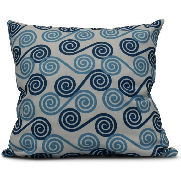 Simply Daisy Rip Curl Geometric Print Outdoor Pillow